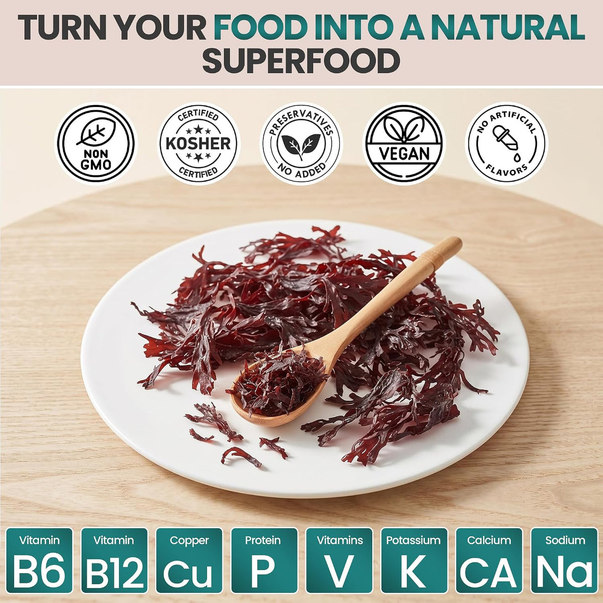 Atlantic Dulse Whole Leaf – 100% Organic Wildcrafted Dulse Leaf | Sourced from Maine (Bulk Options Available)