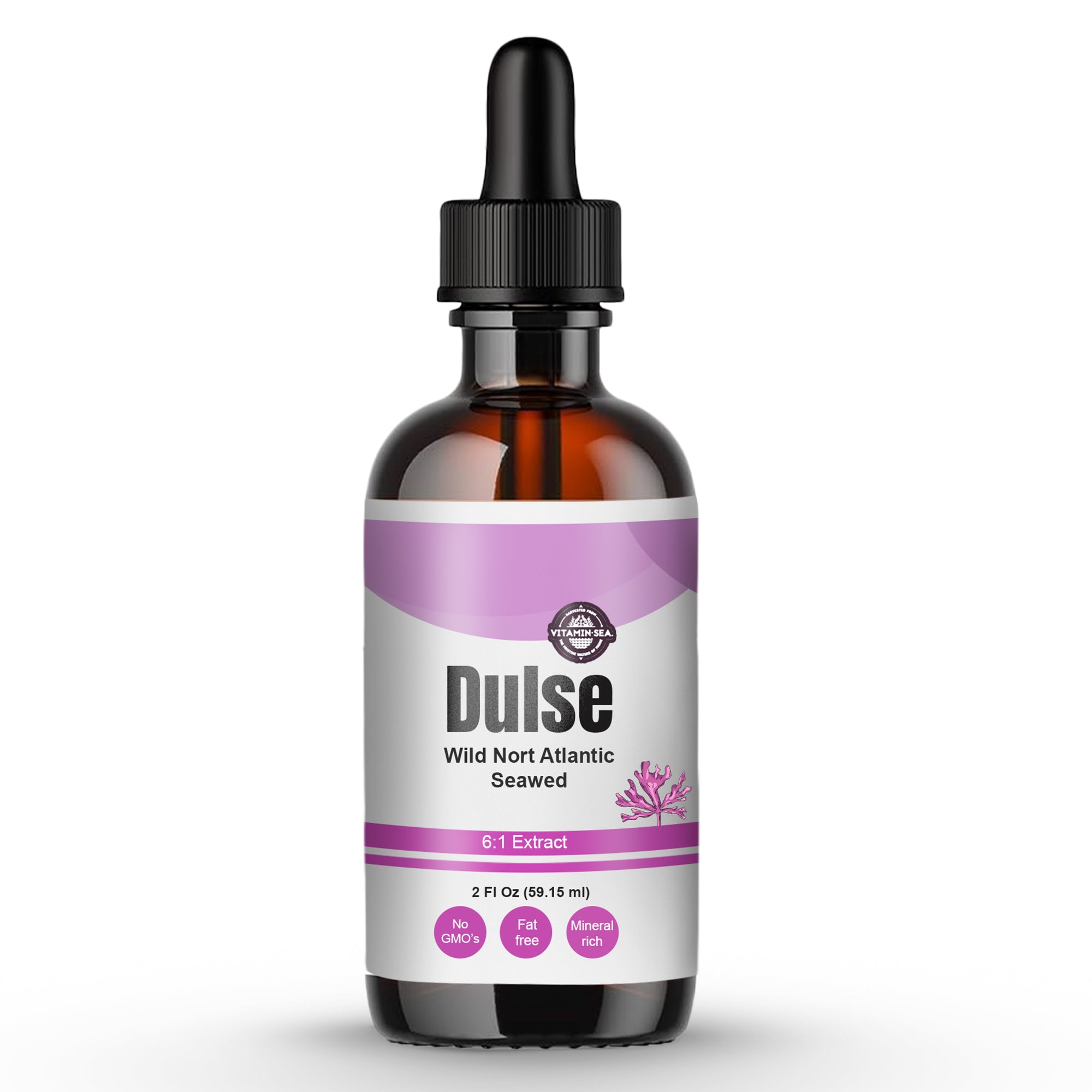 Organic Atlantic Dulse Seaweed Extract Drops | Liquid Dulse Whole Leaf Supplement – Wildcrafted Vegan Formula