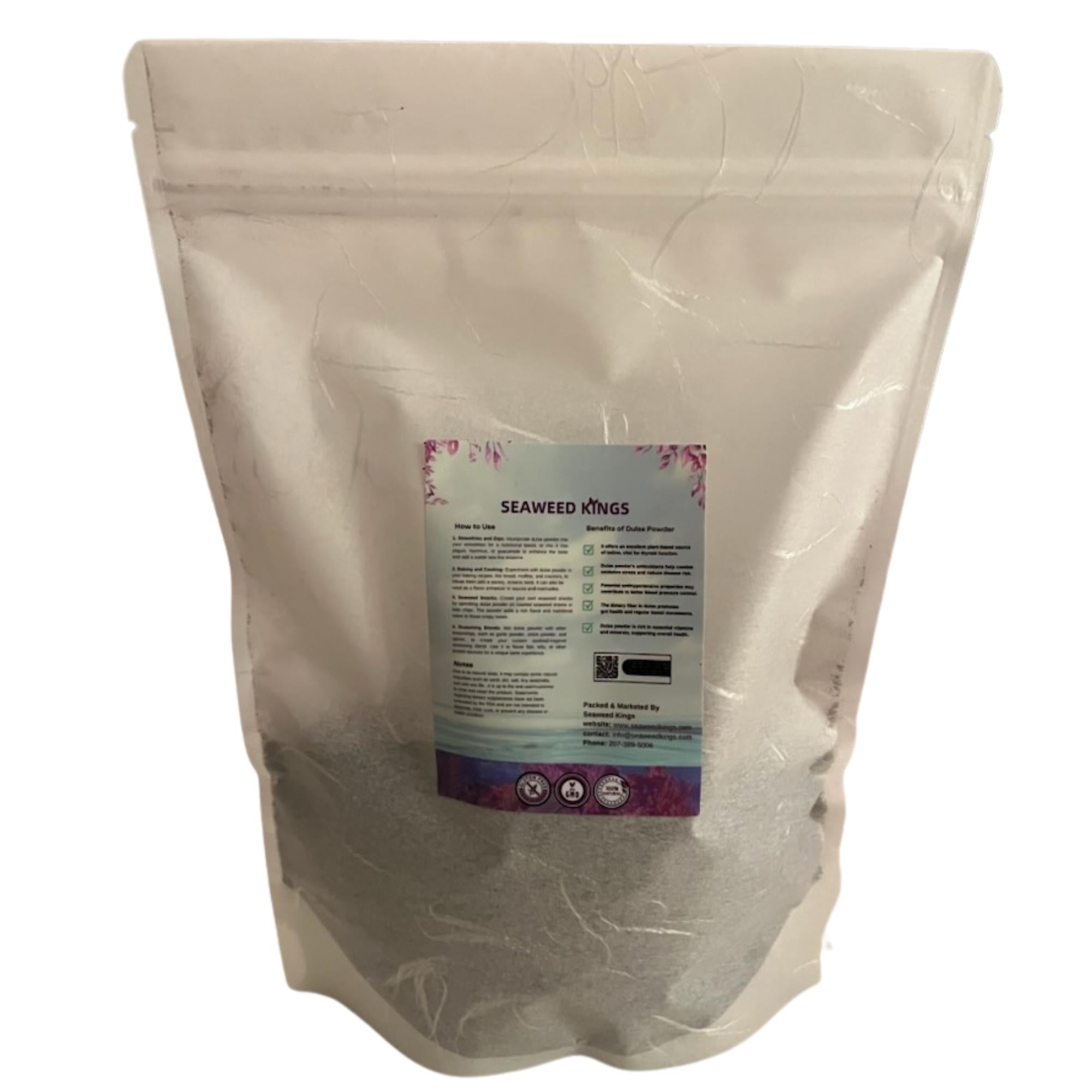 Atlantic Dulse Powder – 100% Pure Organic Dulse Powder | Wildcrafted Dulse Seaweed Powder from Maine