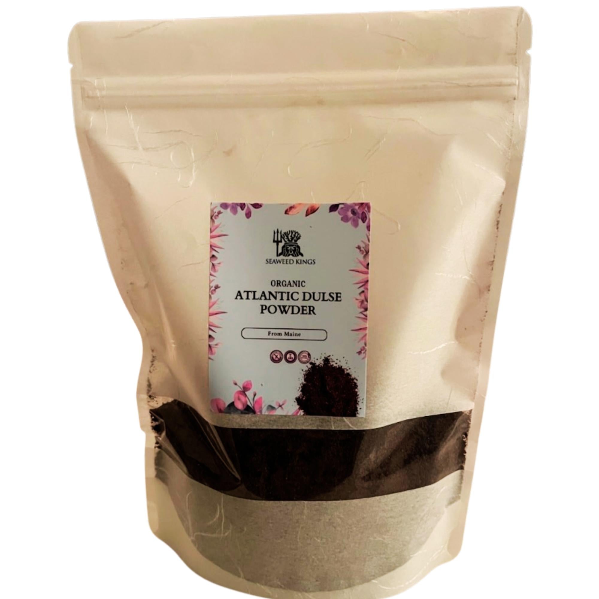 Atlantic Dulse Powder – 100% Pure Organic Dulse Powder | Wildcrafted Dulse Seaweed Powder from Maine