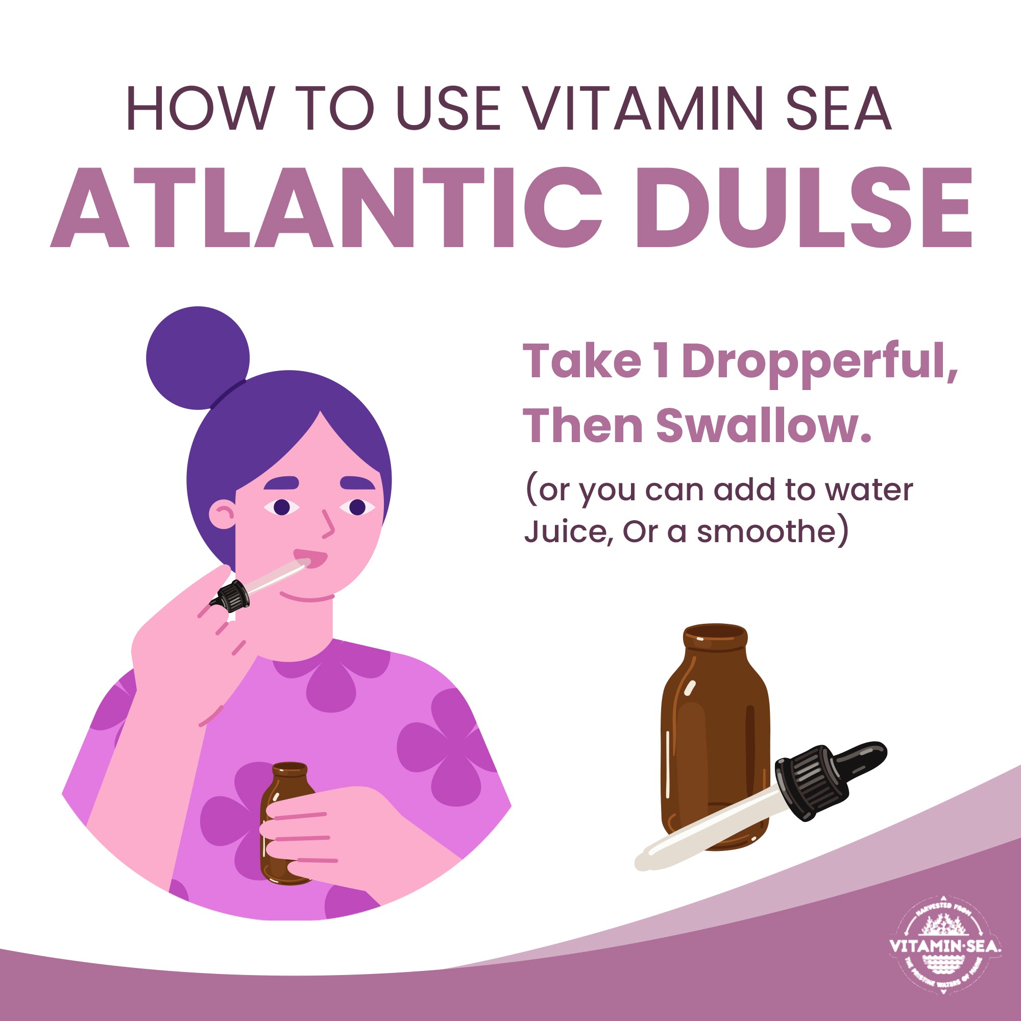 Organic Atlantic Dulse Seaweed Extract Drops | Liquid Dulse Whole Leaf Supplement – Wildcrafted Vegan Formula