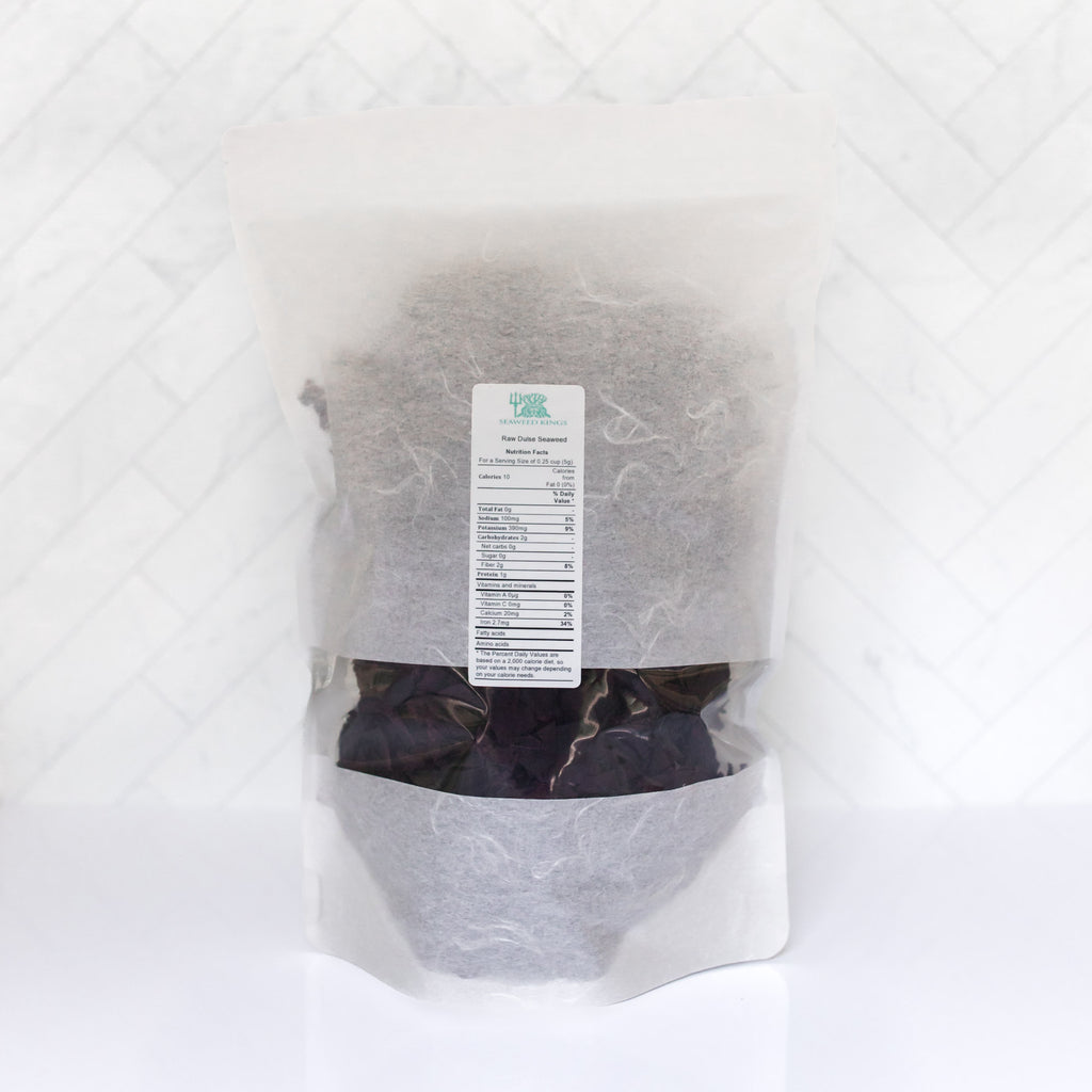 Atlantic Dulse Whole Leaf – 100% Organic Wildcrafted Dulse Leaf | Sourced from Maine (Bulk Options Available)