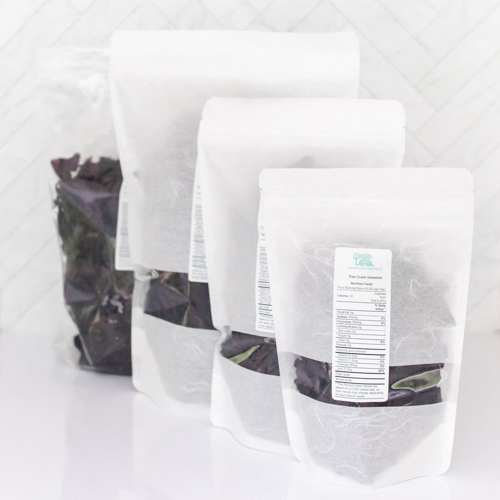 Atlantic Dulse Whole Leaf – 100% Organic Wildcrafted Dulse Leaf | Sourced from Maine (Bulk Options Available)
