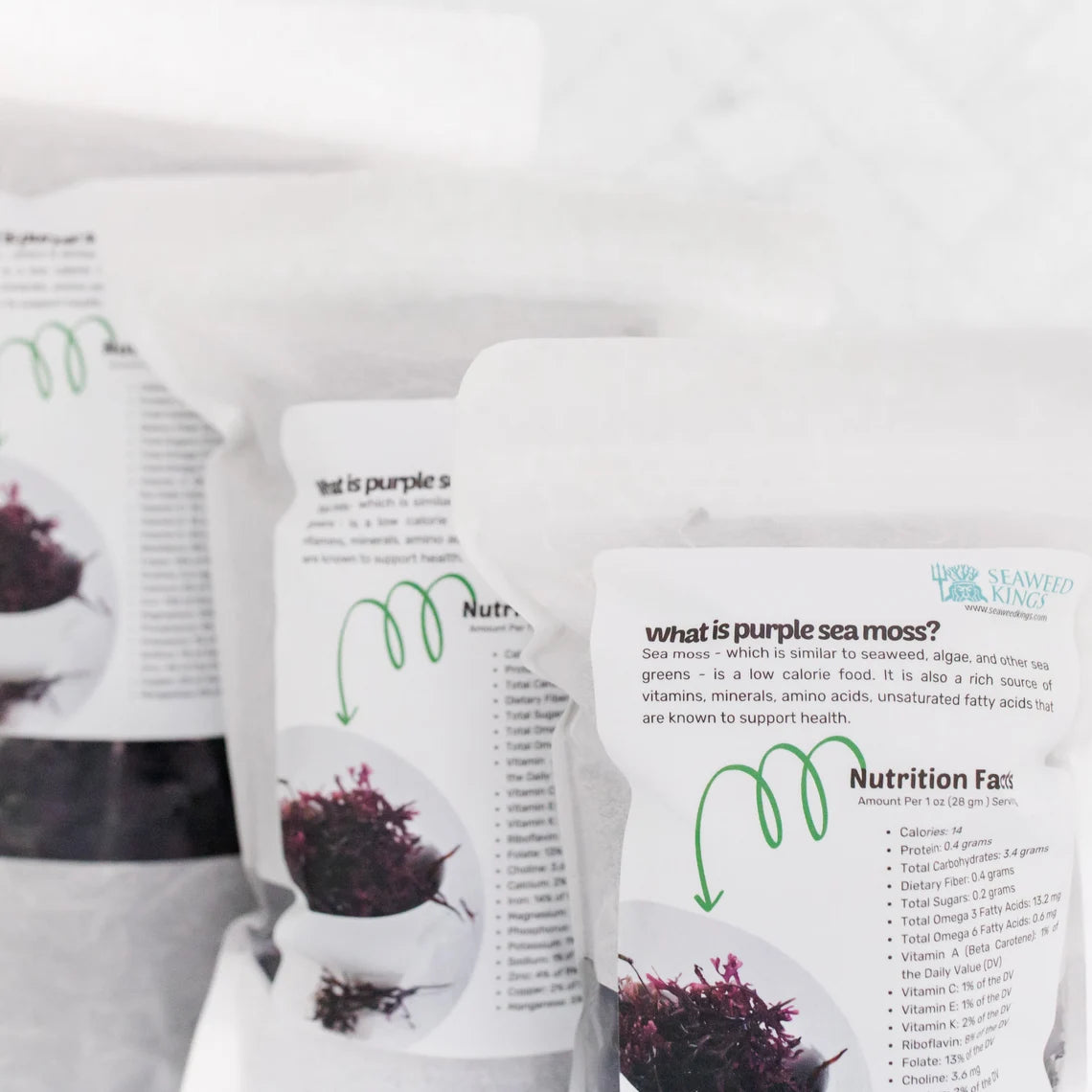 Wildcrafted Purple Sea Moss – 100% Organic Purple Sea Moss | Sun-Dried & Mineral Rich Raw Seaweed